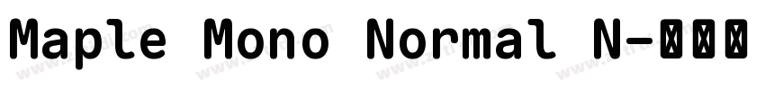 Maple Mono Normal N字体转换 Maple Mono Normal N字体转换